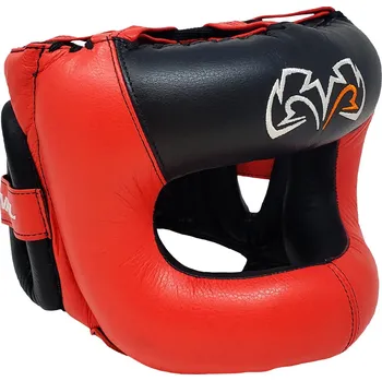 Chránič hlavy na box a bojový sport Helma s chráničem nosu Rival - červená