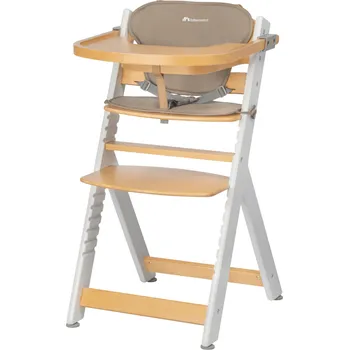 Jídelní židlička Bebeconfort Rostoucí židle Timba Light Wood s podložkou 47x56x87 dřevěný design