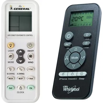 Dálkový ovladač WHIRLPOOL DJ11J2-31, DG11J2-32 - kompatibilní značkový dálkový ovladač General pro klimatizaci