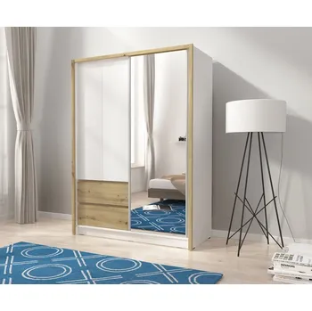 Šatní skříň ArtPS Šatní skříň RHEA 150 | bílá/artisan