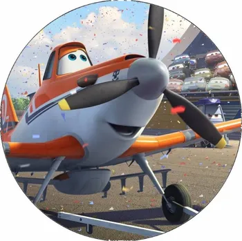 Jedlá dekorace na dort Jedlý papír Letadla Prášek 19,5 cm