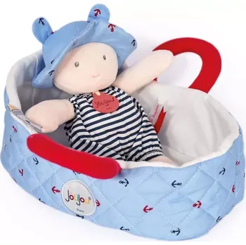 Panenka Doudou Jolijou Panenka v modré přenášecí tašce