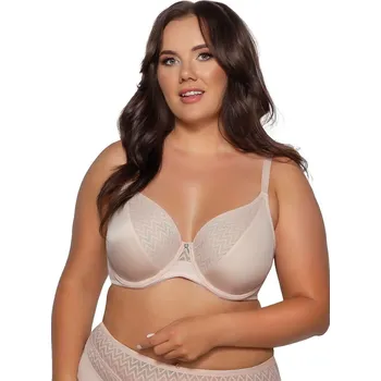 Podprsenka Polovyztužená zdobená podprsenka Ava 2103 Velikost: 95E, Barva: Béžová