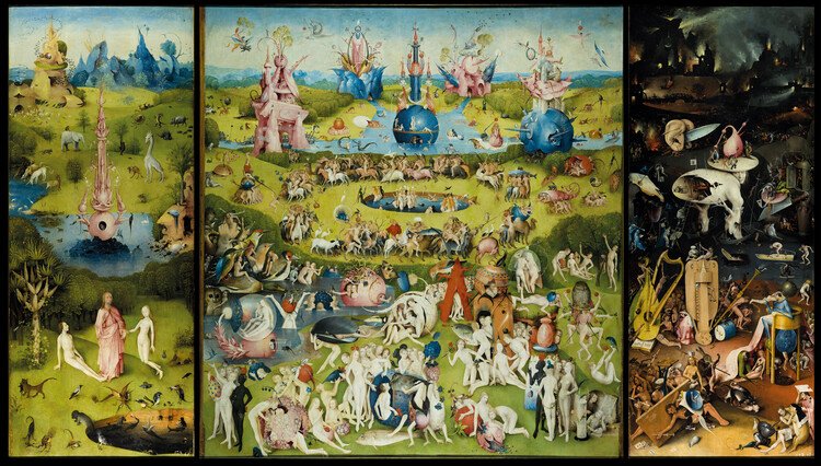 Plakát, Obraz - Zahrada pozemských rozkoší, Hieronymus Bosch