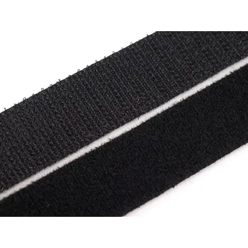 Suchý zip šíře 20 mm oboustranný BREX, barva Černá