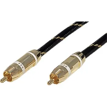 Audio kabel ROLINE GOLD Kabel cinch(M) - cinch(M), bílé konektory, 5m - 11.09.4252