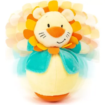 plyšák plyšový vrnící lev small foot se samokývací základnou