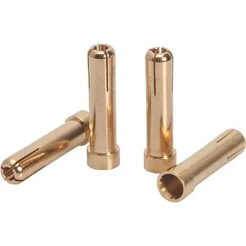 RC náhradní díl 5mm/G5 na 4mm/G4 Gold Works Team/zlaté konektory, 4ks. - expresní doprava