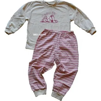 Dívčí pyžamo Pyžamo BIO bavlna vyrobeno v ČR - ovečka vel.98