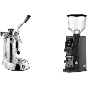 Příprava kávy La Pavoni Stradivari Professional Lusso + Eureka Atom W 65,…
