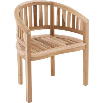 DIVERO Zahradní teakové křeslo, 83 x 68 x 48 cm