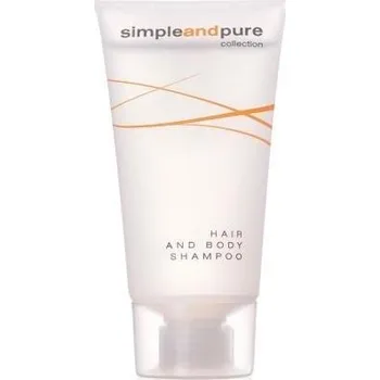 Šampon Hotelový vlasový a tělový šampón v tubě 20ml Simple and Pure - 50ks