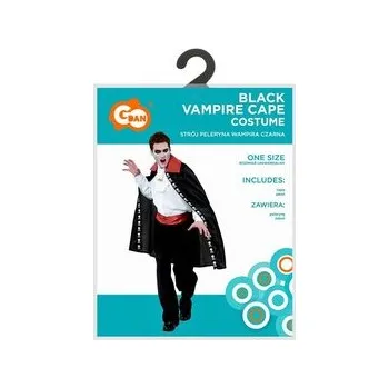 Karnevalový kostým Strój peleryna wampira czarna rozmiar uniwersalny