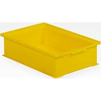 SSI SCHAFER 14363 - Přepravka stohovatelná LF 14/6-2 H PP, barva žlutá, rozměr 465 x 314 x 120 mm (LxWxH mm)