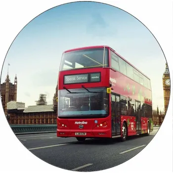 Jedlá dekorace na dort Jedlý papír Double decker 19,5 cm