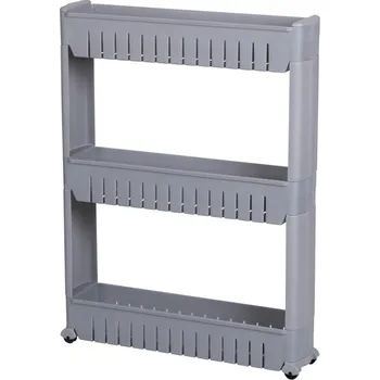 Koupelnový nábytek DOCHTMANN Regál do koupelny úzký šedý, plast 54x72x12cm