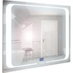 Zrcadlo s LED osvětlením Nika LED 4/80 s dotykovým vypínačem a hodinami A - interiéry