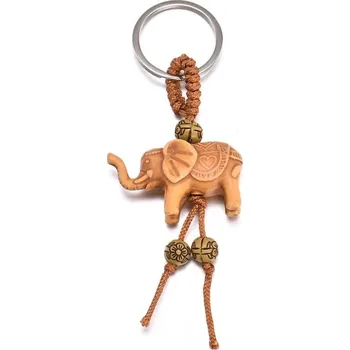 Přívěšek na klíče slon s chobotem nahoru Feng Shui