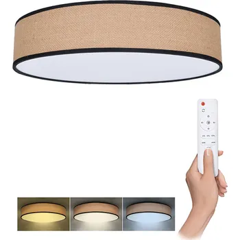 Solight LED osvětlení s dálkovým ovladačem Brownie, 48W, 3360lm, 40cm, změna chromatičnosti, stmívatelné WO8003