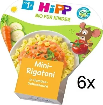 HiPP BIO Mini Rigatoni se zeleninou ve smetanové omáčce 6 x 250 g