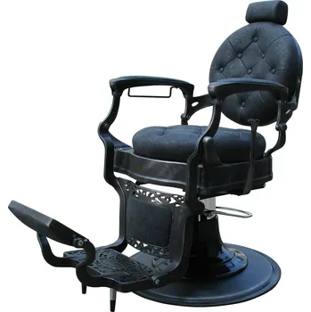 Kadeřnické křeslo Sibel MALONE barber kreslo černé