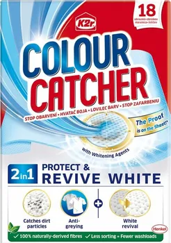 Odstraňovač skvrn Henkel K2r Colour Catcher Revive White ubrousky proti obarvení a pro obnovu bílé barvy 18 ks