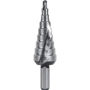 Vrták Ruko 101061 - Vrták do kovu pr. 4-12mm stupňovitý, stopka 6 mm, HSS CBN