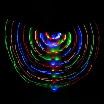 Karnevalový doplněk Dětské svítící křídla LED - barevná