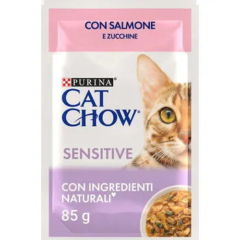 Krmivo pro kočku 52x85g Cat Chow - Sensitive losos a cuketa