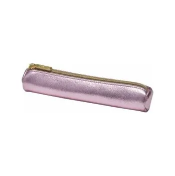 Dětské zboží Pouzdro kulaté, mini, Metalická růžová