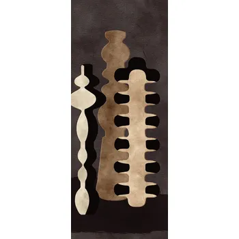 Tapeta Masureel Vliesová fototapeta na zeď, vázy, hnědá, DGPOT1033-260, Terra, Masureel, velikost 1,06 x 2,6 m