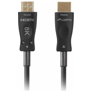 Video kabel LANBERG HDMI KABEL LANBERG HDMI KABEL M/M V2.1 10M OPTICKÝ AOC ČERNÝ