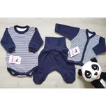 AMÁLKA Bavlněná, kojenecká souprava, námořnické pruhy Velikost: 56