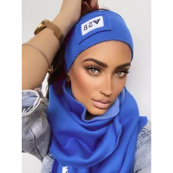 Čepice Dámská tepláková VSB čelenka modrá, VELIKOST UNI