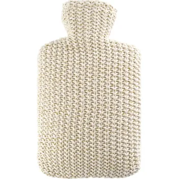 Termofor HUGO-FROSCH Termofor Hugo Frosch Classic s pleteným lurexovým obalem - krémový