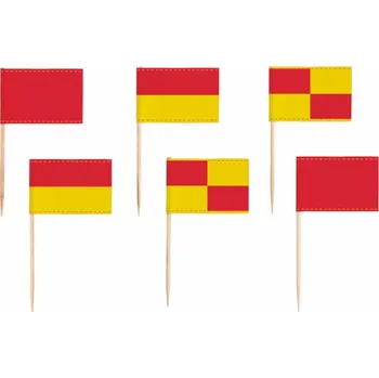 Party dekorace Fotbal vlaječky napichovátka 24 ks Amscan 9903013