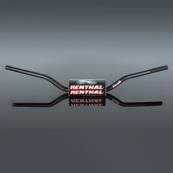 Řídítka RENTHAL ŘÍDÍTKA 1,1/8 PALCE (28,6 MM) MX FATBAR ČERNÁ BARVA RÁKOSU/WINDHAM S HOUBOU