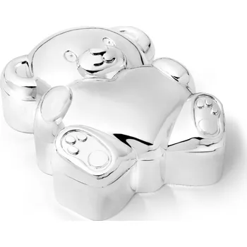 Dárková krabička Zilverstad Krabička na první zoubek a vlásky Medvídek se srdíčkem