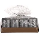 Svíčky adventní, sada 4ks, stříbrná barva. Cena za 1 sadu.