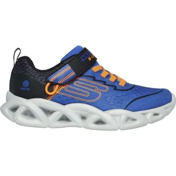 Chlapecké tenisky Dětská volnočasová obuv Skechers TWISTY BRIGHTS 2.0 29 Modrá, Oranžová, Šedá