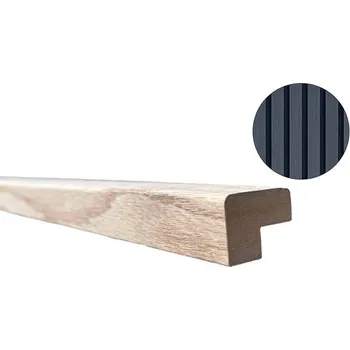 Stavební materiál Vnější roh k akustickému panelu Ořech černý 270 cm
