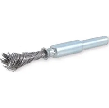 Drátěný kartáč Osborn 9803630351 - Kartáč drátěný štětkový pr. 10 mm, upínací stopka pr. 6 mm, copový nerezový drát pr. 0,25 mm