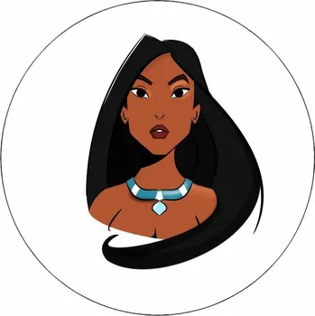 Jedlá dekorace na dort Jedlý papír princezna Pocahontas 19,5 cm