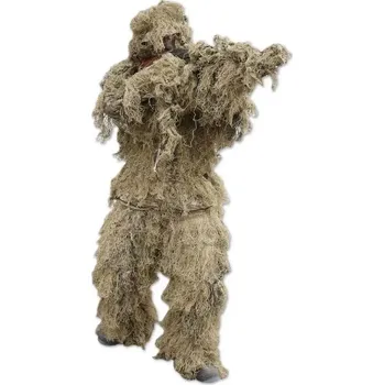 Kamuflážní převlečník HEJKAL pouštní (Maskovací komplet typu Hejkal, včetně maskováním zbraně, vyroben v béžovém-pouštním provedení.)