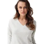 Teplé dámské pyžamo Luna 333 dł/r S-2XL Z25 Velikost: XL, Barva: Šedá