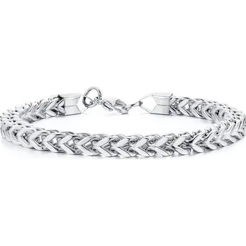 Náramek Náramek z chirurgické oceli Curb Chain Stříbrný, Délka 22 cm Impress Jewelry BR-625s1