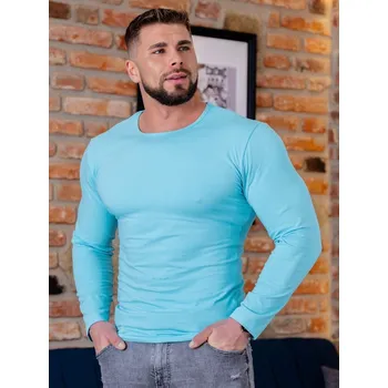 Pánské tričko Stylové pánské triko s dlouhým rukávem VSB light blue, VELIKOST M
