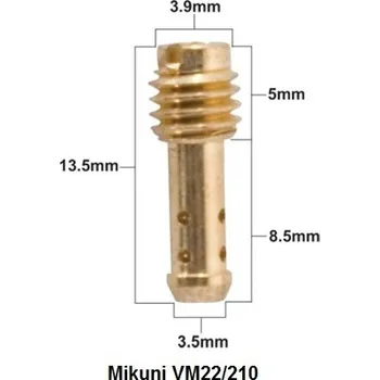 Karburátor PROX MIKUNI POMALOBĚŽNÁ TRYSKA TYP VM22/210 PRŮMĚR #40 ( 1 KS )