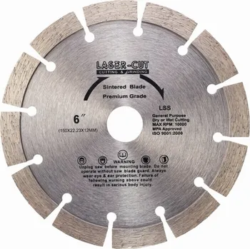 Řezný kotouč LASER CUT L00108 - Diamantový kotouč segmentový 150 x 22,23 x 12mm LSS