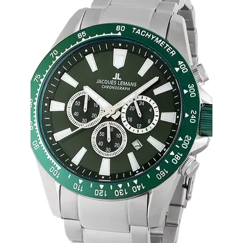 Hodinky Jacques Lemans 1-2140G Liverpool Chronograph Mens Watch 48mm 10ATM